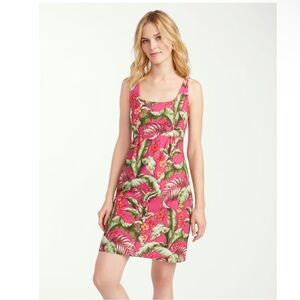 Tommy Bahama Pink Tropical Print Mini Dress